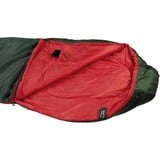 High Peak Lite Pak 1200, Saco de dormir verde/Rojo