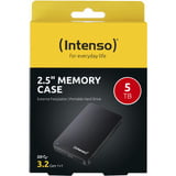 Intenso 2,5" Memory Case disco duro externo 5000 GB Negro, Unidad de disco duro negro, 5" Memory Case, 5000 GB, 2.5", 3.2 Gen 1 (3.1 Gen 1), 5400 RPM, Negro