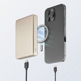 Intenso Magnetic Wireless Powerbank MW10000 Champán, Banco de potencia champaña