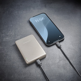 Intenso Magnetic Wireless Powerbank MW10000 Champán, Banco de potencia champaña