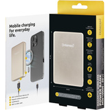 Intenso Magnetic Wireless Powerbank MW10000 Champán, Banco de potencia champaña