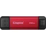 Kingston Dual Portable 512 GB, Unidad de estado sólido rojo/Negro