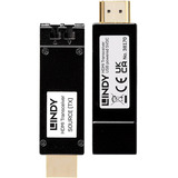 Lindy Extensor HDMI 2.0 LWL, Alargador de HDMI negro