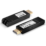 Lindy Extensor HDMI 2.0 LWL, Alargador de HDMI negro