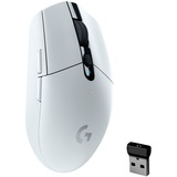 Logitech G305 ratón mano derecha RF Wireless + Bluetooth Óptico 12000 DPI, Ratones para gaming blanco, mano derecha, Óptico, RF Wireless + Bluetooth, 12000 DPI, 400 pps, Blanco