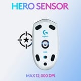 Logitech G305 ratón mano derecha RF Wireless + Bluetooth Óptico 12000 DPI, Ratones para gaming blanco, mano derecha, Óptico, RF Wireless + Bluetooth, 12000 DPI, 400 pps, Blanco