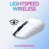 Logitech G305 ratón mano derecha RF Wireless + Bluetooth Óptico 12000 DPI, Ratones para gaming blanco, mano derecha, Óptico, RF Wireless + Bluetooth, 12000 DPI, 400 pps, Blanco