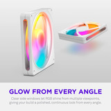 NZXT F140 RGB, Ventilador blanco