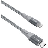 Nevox 1884 cable de conector Lightning 0,5 m Gris, Plata plateado/Gris, 0,5 m, Lightning, USB C, Macho, Macho, Gris, Plata