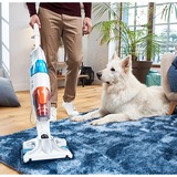 Rowenta Clean & Steam Multi RY8544WH , Limpiador de vapor blanco/Azul, aspiradora de pie y escoba eléctrica Sin bolsa 0,5 L 1700 W Blanco, Azul