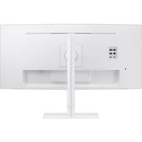 Samsung S65TC pantalla para PC 86,4 cm (34") 3440 x 1440 Pixeles UltraWide Quad HD LED Blanco, Monitor LED blanco, 86,4 cm (34"), 3440 x 1440 Pixeles, UltraWide Quad HD, LED, 5 ms, Blanco
