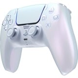 Sony S1000044424 mando y volante Perlado Bluetooth/USB Gamepad Analógico/Digital PlayStation 5, iOS blanco, Gamepad, PlayStation 5, iOS, Cruceta, Botón de inicio, Botón Opciones, Botón Compartir, Analógico/Digital, Inalámbrico y alámbrico, Bluetooth/USB