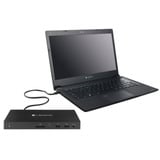 Toshiba Dynabook USB-C Dock reacondicionado, Estación de acoplamiento negro