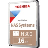 Toshiba N300 3.5" 16000 GB Serial ATA III, Unidad de disco duro 3.5", 16000 GB, 7200 RPM, A granel