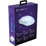 Turtle Beach Pure Air - Ratón de Juego RGB ergonómico inalámbrico Ultraligero, Sensor óptico de 26 000 PPP, 125 Horas de batería, interruptores mecánicos Titan, iluminación RGB - Blanco, Ratones para gaming blanco, Sensor óptico de 26 000 PPP, 125 Horas de batería, interruptores mecánicos Titan, iluminación RGB - Blanco, mano derecha, Óptico, RF Wireless + Bluetooth, 26000 DPI, Translúcido, Blanco