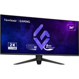 ViewSonic VX Series VX3480-2K-PRO pantalla para PC 86,4 cm (34") 3440 x 1440 Pixeles UltraWide Quad HD LED Negro, Monitor de gaming negro, 86,4 cm (34"), 3440 x 1440 Pixeles, UltraWide Quad HD, LED, 1 ms, Negro