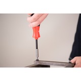 Wiha Destornillador con cargador de puntas LiftUp 25, 1/4" negro/Rojo