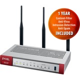 Zyxel USG FLEX 100W cortafuegos (hardware) 900 Mbit/s 900 Mbit/s, 270 Mbit/s, 100 Mbit/s, 989810,8 h, FCC 15 (B), CE EMC (B),BSMI, 802.11a, 802.11b, 802.11g, Wi-Fi 4 (802.11n), Wi-Fi 5 (802.11ac)