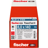 fischer Tornillo para aglomerado PowerFast II 8,0x140 cabeza avellanada TX 