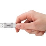 goobay Cable Ethernet USB-A 3.2 Gen1 con conector > conector RJ-45, Adaptador de red blanco