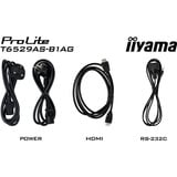 iiyama T6529AS-B1AG pantalla de señalización Diseño de quiosco 163,8 cm (64.5") LED Wifi 420 cd / m² 4K Ultra HD Negro Pantalla táctil Procesador incorporado Android 24/7, Monitor LED negro (mate), Diseño de quiosco, 163,8 cm (64.5"), LED, 3840 x 2160 Pixeles, Wifi, 24/7