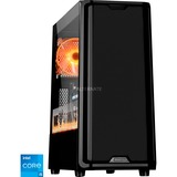 ALTERNATE WLG-INT-032, Gaming-PC negro/Transparente