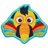 Affenzahn AFZ-BDG-001-046, Parche multicolor