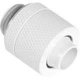 Alphacool Eiszapfen 13/10mm adaptador roscado G1/4 - White, Conexión blanco