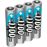Ansmann 1100mAh  pila doméstica AAA Níquel-metal hidruro (NiMH), Batería plateado, AAA, Níquel-metal hidruro (NiMH), 10.5 x 44.5