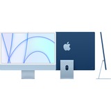 Apple iMac Apple M 61 cm (24") 4480 x 2520 Pixeles 8 GB 512 GB SSD PC todo en uno macOS Big Sur Wi-Fi 6 (802.11ax) Azul, Sistema MAC azul/Celeste, 61 cm (24"), 4.5K Ultra HD, Apple M, 8 GB, 512 GB, macOS Big Sur