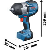 Bosch Atornillador de impacto a batería GDS18V-1400 Professional solo, 18 Voltios, Tornillo de percusión azul/Negro