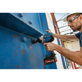 Bosch Atornillador de impacto a batería GDS18V-1400 Professional solo, 18 Voltios, Tornillo de percusión azul/Negro
