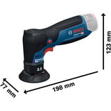 Bosch GEX 12V-77, 06019L2100, Lijadora orbital azul/Negro