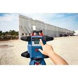 Bosch GRL 600 CHV Nivel giratorio 60 m 630-650 nm, Láser rotativo azul, 60 m, 1,5 mm/m, 8,5°, 600 m, 600 RPM, Horizontal/Vertical