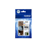 Brother LC422VAL cartucho de tinta 4 pieza(s) Original Negro, Cian, Magenta, Amarillo Negro, Cian, Magenta, Amarillo, 4 pieza(s), 550 páginas, 550 páginas, Multipack