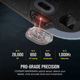 Corsair CH-931D010-EU, Ratones para gaming negro