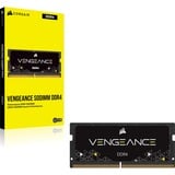 Corsair Vengeance CMSX32GX4M1A3200C22 módulo de memoria 32 GB 1 x 32 GB DDR4 3200 MHz, Memoria RAM negro, 32 GB, 1 x 32 GB, DDR4, 3200 MHz, 260-pin SO-DIMM