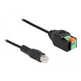 DeLOCK Adaptador de conector Cinch > bloque terminal con pulsador negro