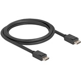 DeLOCK Cable DisplayPort 2.1 conector > conector DisplayPort, 16K, 80 Gbps negro