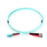 Digitus Cable de parche LWL, dúplex, conector LC > ST, multimodo OM3 turquesa