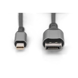 Digitus DB-340106-020-S, Cable negro/Gris