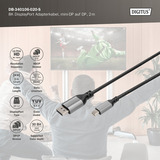 Digitus DB-340106-020-S, Cable negro/Gris