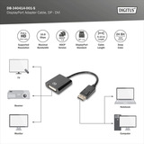 Digitus DB-340414-001-S, Adaptador negro