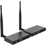 Digitus Extensor/divisor de vídeo inalámbrico HDMI > HDMI, 100 metros, Alargador de HDMI negro