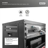 Digitus Rack de equipo universal de 19 pulgadas con ruedas, Rack, caja de servidor negro