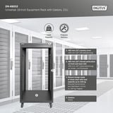 Digitus Rack de equipo universal de 19 pulgadas con ruedas, Rack, caja de servidor negro