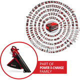 EINHELL Aspiradora de hojas profesional a batería VENTURRO 36/240, 36 Voltios (2x18V), Aspirador/soplador rojo/Negro