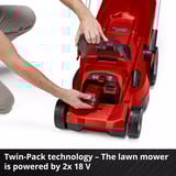 EINHELL RASARRO 36/36, 3413282, Cortacésped rojo/Negro
