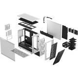 Fractal Design Meshify 2 RGB Blanco, Cajas de torre blanco, PC, Blanco, ATX, EATX, micro ATX, Mini-ITX, Acero, Vidrio templado, Multi, Ventiladores de la caja