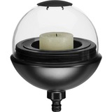 GARDENA 11430-20 portavelas Negro, Transparente, Lámpara negro/Transparente, 1 pieza(s), Negro, Transparente